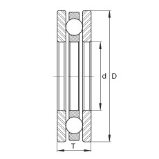 EW1/4 Axial deep groove ball bearings