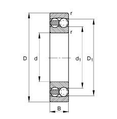 1304-TVH Self-aligning ball bearings