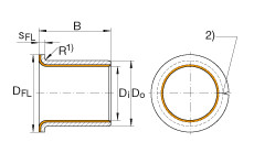 EGF20115-E40-B Flanged bushes