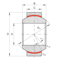 GE20-FW Radial spherical plain bearings