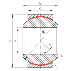 GE20-PW Radial spherical plain bearings