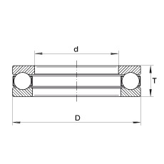 XW3-3/4 Axial deep groove ball bearings