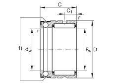 NX20 Needle roller/axial ball bearings