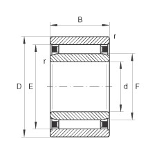 NAO20X37X16 Needle roller bearings