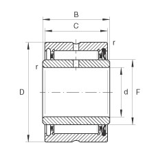 NA4904-RSR Needle roller bearings