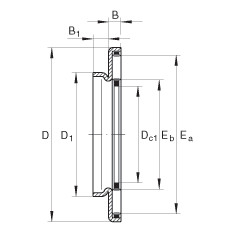 AXW20 Axial needle roller bearings