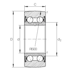 LR5004-2RS Track rollers