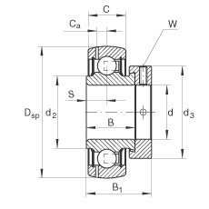 GRAE20-NPP-B Radial insert ball bearings