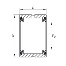 RNA4902-2RSR Needle roller bearings