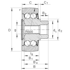 ZL5203-DRS Stud type track rollers