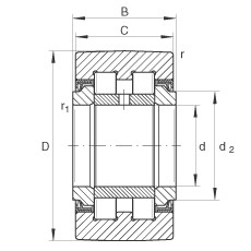 PWTR20-2RS Yoke type track rollers