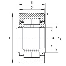 NUTR20 Yoke type track rollers