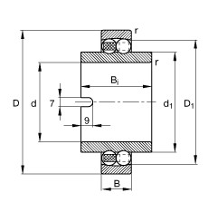 11204-TVH Self-aligning ball bearings