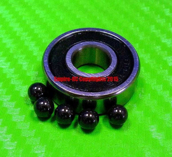 [QTY 5] (6x17x6 mm) 606-2RS HYBRID CERAMIC Si3N4 Ball Bearing Bearings 606RS