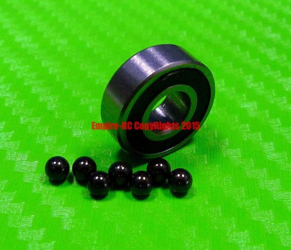 [QTY 10] (5x16x5 mm) 625-2RS HYBRID CERAMIC Si3N4 Ball Bearing Bearings 625RS