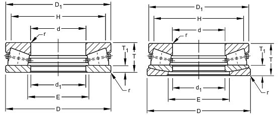 W-3218-B bearing Thrust Tapered Roller Bearings