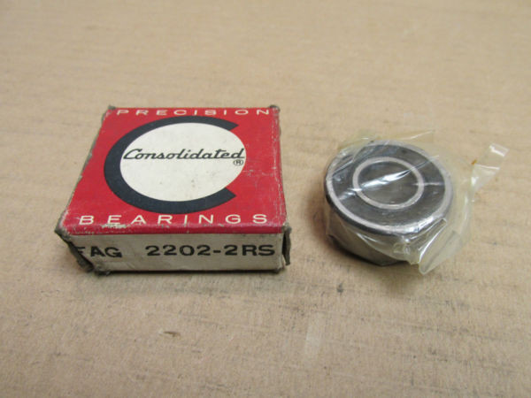 NIB CONS FAG 22022RS BEARING RUBBER SHIELD BOTH SIDES 2202 2RS 15x35x14 mm