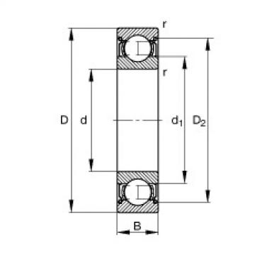 61904-2Z Deep groove ball bearings