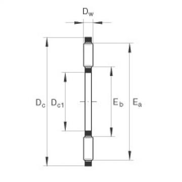 AXK2035 Axial needle roller and cage assemblies