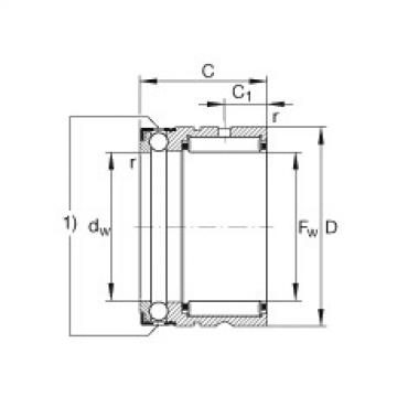 NX20 Needle roller/axial ball bearings