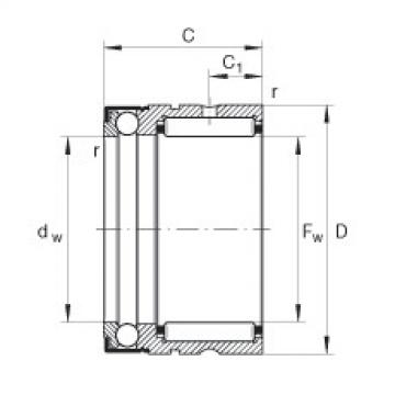 NX20-Z Needle roller/axial ball bearings