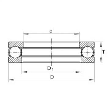 1004 Axial deep groove ball bearings