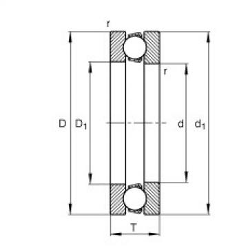 51104 Axial deep groove ball bearings