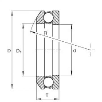 4104 Axial deep groove ball bearings