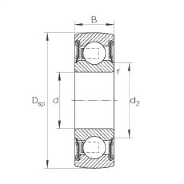 204-NPP-B Self-aligning deep groove ball bearings