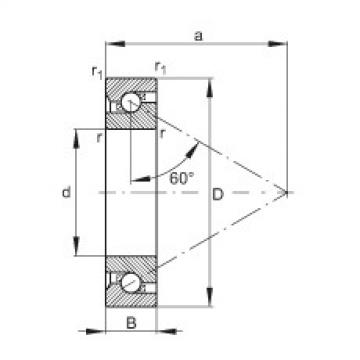 7602020-TVP Axial angular contact ball bearings