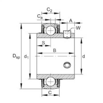 UC204-12 Radial insert ball bearings