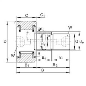 KRE35-PP Stud type track rollers