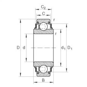 204-KRR Radial insert ball bearings