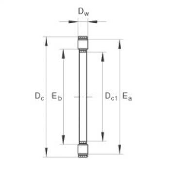 K81104-TV Axial cylindrical roller and cage assembly