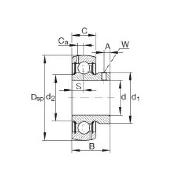 GAY012-NPP-B-AS2/V Radial insert ball bearings