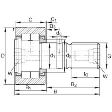 NUKR47 Stud type track rollers