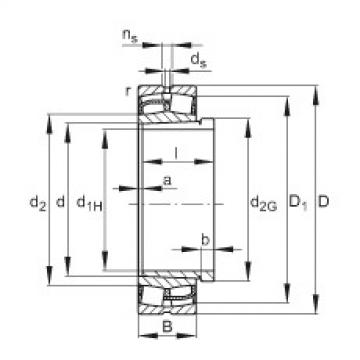 24160-E1-K30 + AH24160 Spherical roller bearings