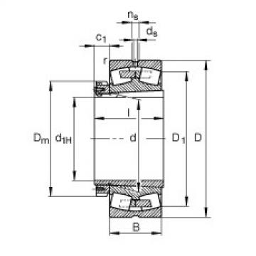 22260-K-MB + H3160 Spherical roller bearings