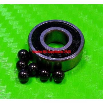 [QTY 10] (8x19x6 mm) S698-2RS Stainless HYBRID CERAMIC Ball Bearing Bearings BLK