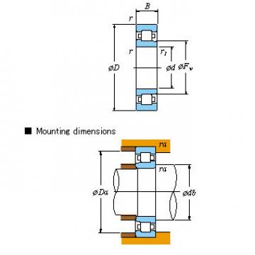 NJ310R Cylindrical roller bearings