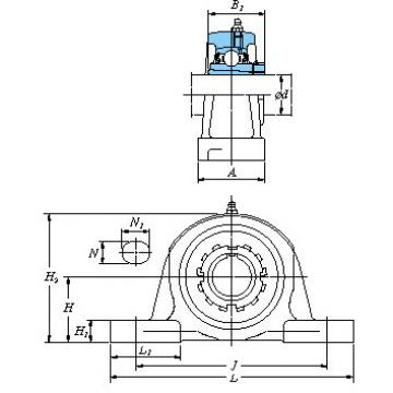 UKP309 Ball bearing units