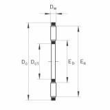 AXK2035 Axial needle roller and cage assemblies