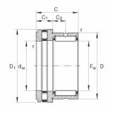 NKXR20 Needle roller/axial cylindrical roller bearings