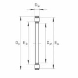 K81104-TV Axial cylindrical roller and cage assembly