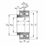 22264-K-MB + H3164-HG Spherical roller bearings