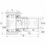 PWKRE35-2RS Stud type track rollers